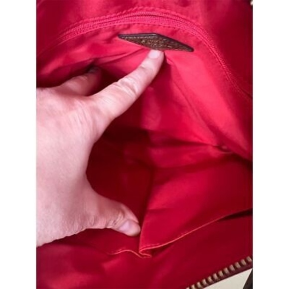 Fossil Fiona Large Quilted Leather Crossbody Bag Coral Women's Casual W/ Charm - Picture 13 of 16